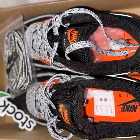 Nike Air Max 90 Safari Black Orange DA5427-001 Men's Size 8 used like new 10/10 - Picture 6 of 9